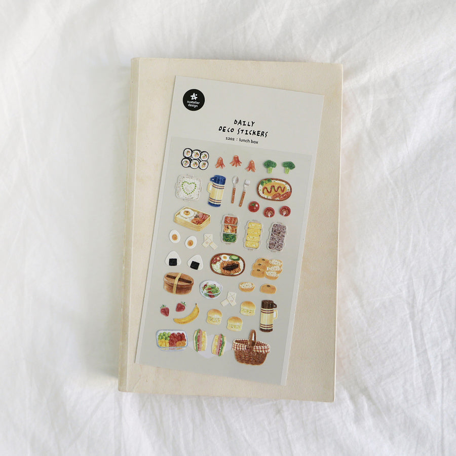 Suatelier Daily Deco Stickers - Food - 1202 lunch box