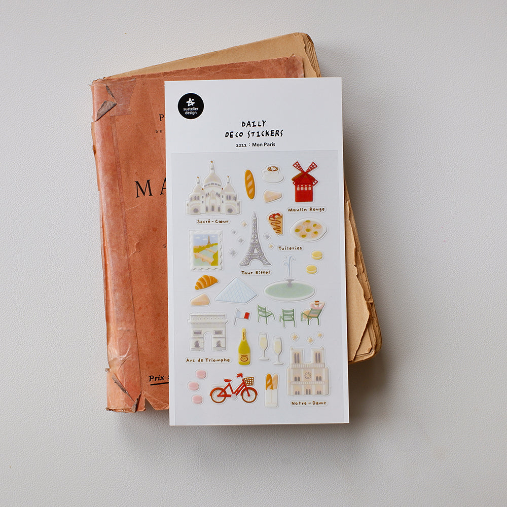 Suatelier Daily Deco Stickers - Mon Paris - 1211