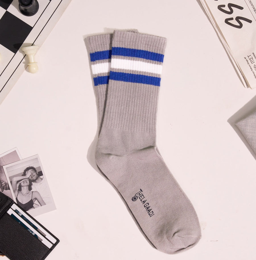 Thela Gaadi Crew sock - Grey Classic Vintage Socks