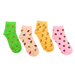 Thela Gaadi Ankle sock - Fruit Custard