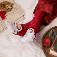 Thela Gaadi Mid crew sock - Santa and Xmas Tree Socks