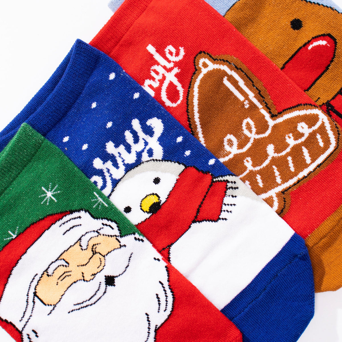 Thela Gaadi Low cut ankle sock - Jingle Joy Winter themed Socks