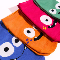 Thela Gaadi Low cut ankle sock - Comical Monsters