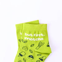 Thela Gaadi Ankle sock - Matcha Friendship Socks