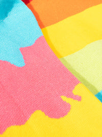 Thela Gaadi Mid crew sock - Colorful Rainbow Socks