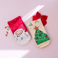 Thela Gaadi Mid crew sock - Santa and Xmas Tree Socks