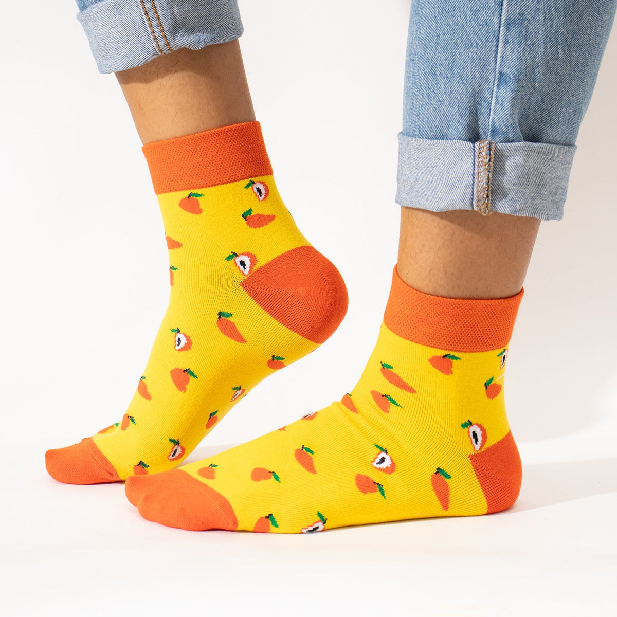 Thela Gaadi Ankle sock - Peachy Pops