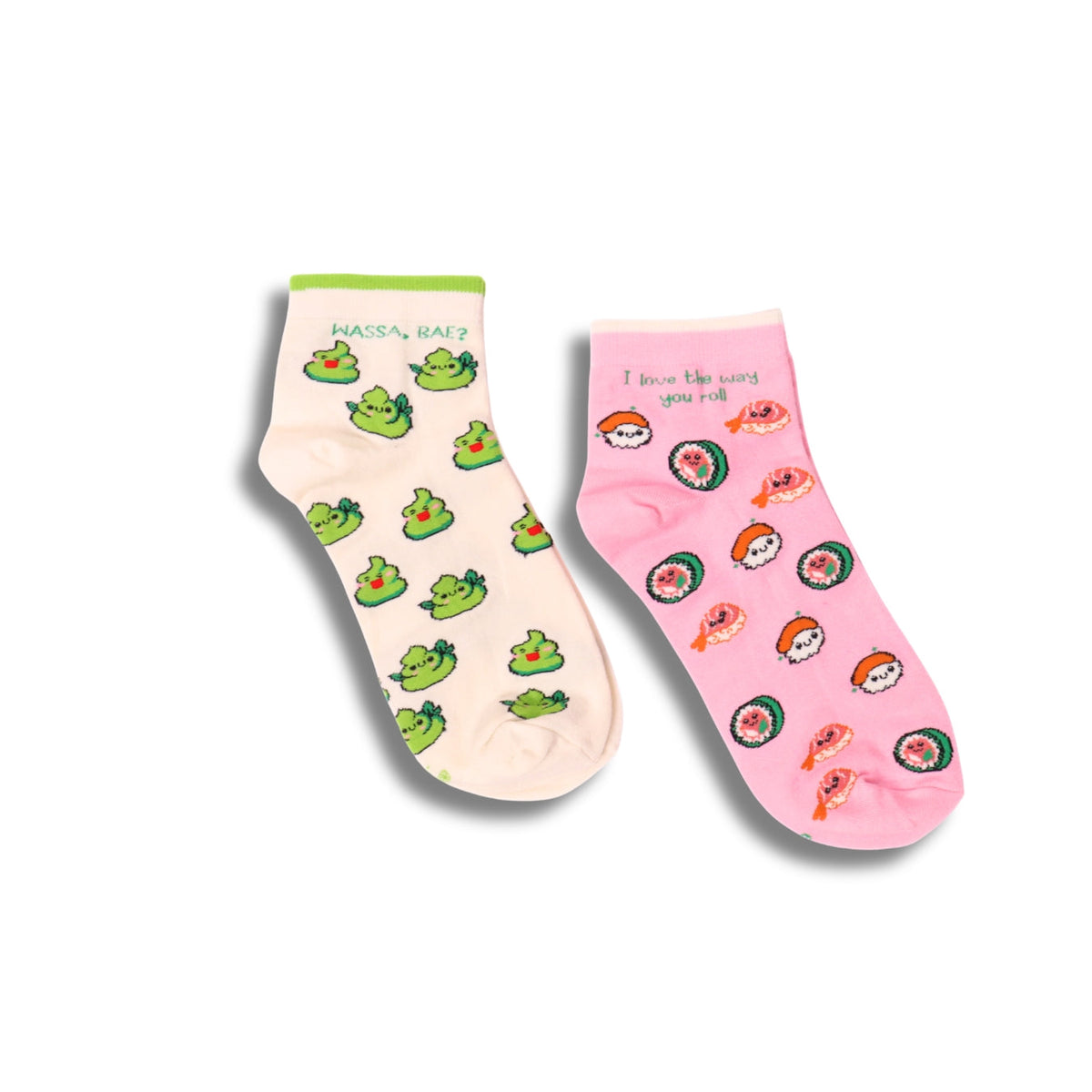 Thela Gaadi Ankle sock - Wasabi Sushi Love