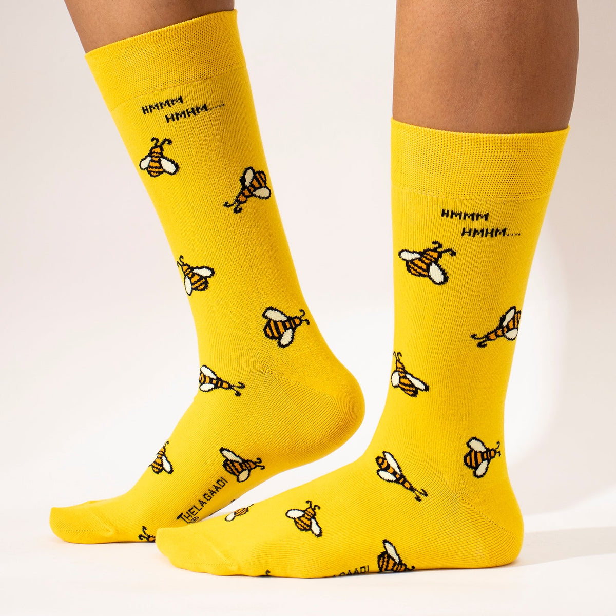 Thela Gaadi Crew sock - HONEY BEE SOCKS