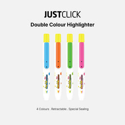 Just Click - MRH-106 - Double Colour Highlighter Vivid Colours