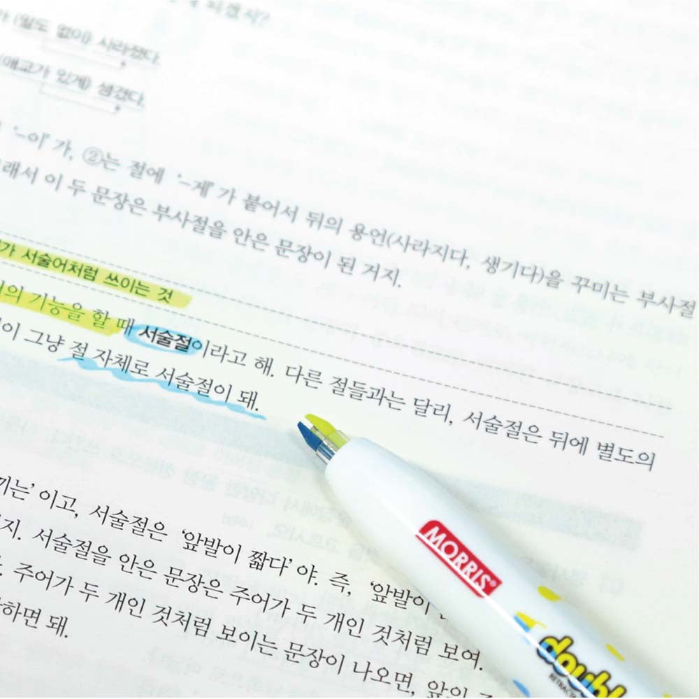 Just Click - MRH-106 - Double Colour Highlighter Vivid Colours