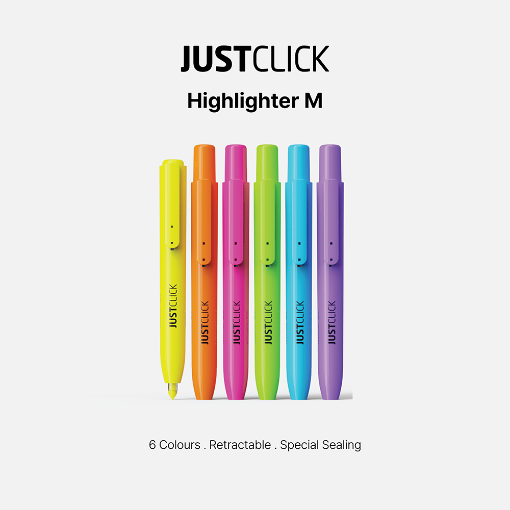 Just Click - MRH-201 - Highlighter Medium Nib Vivid Colours