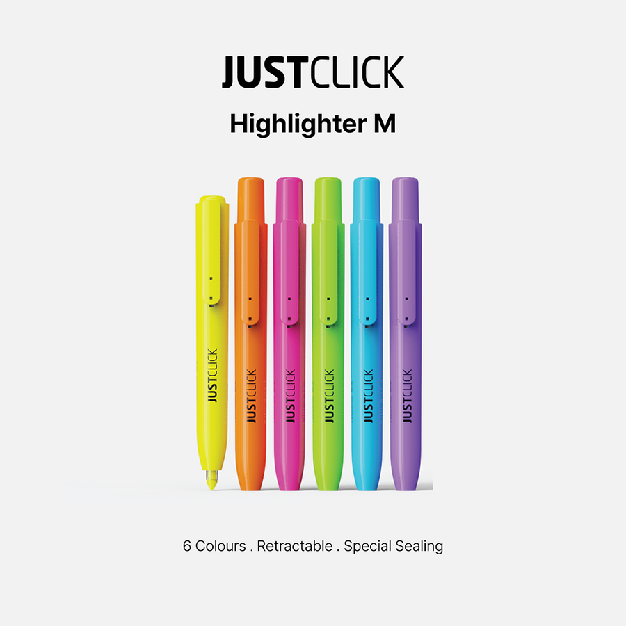 Just Click - MRH-201 - Highlighter Medium Nib Vivid Colours