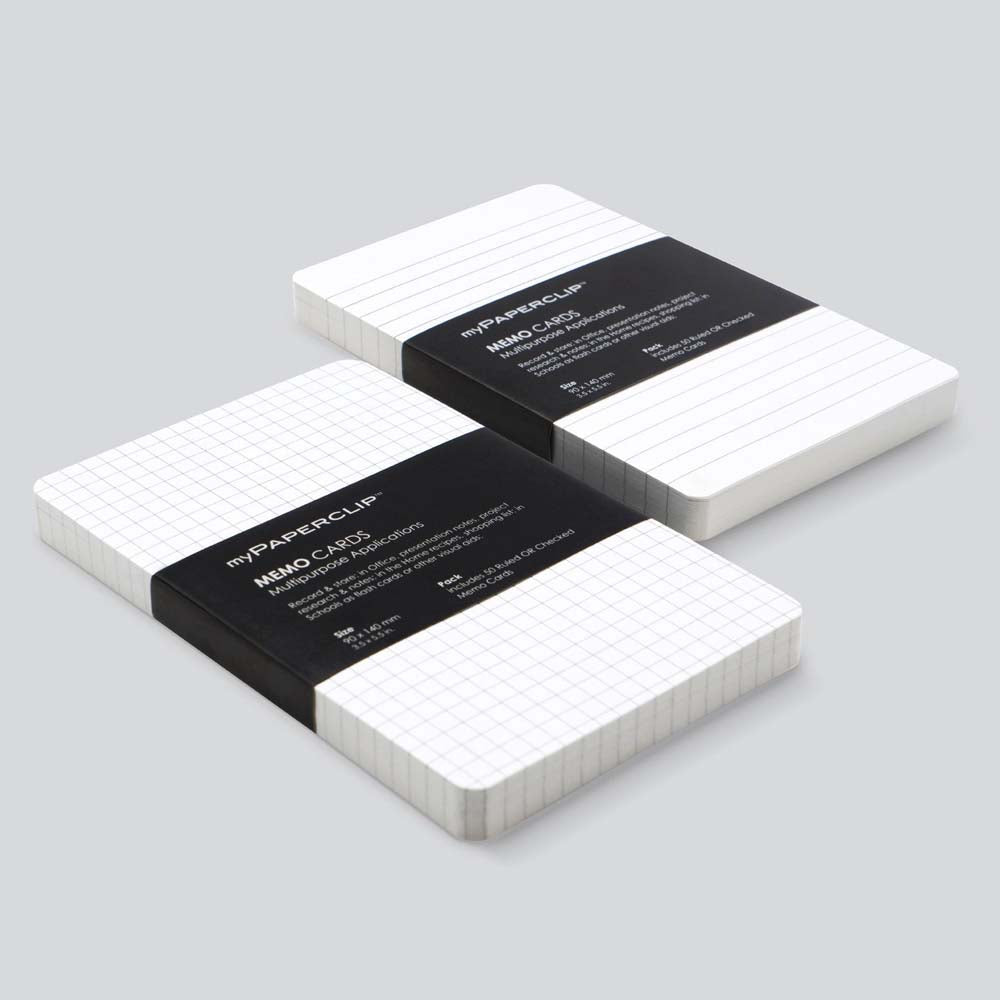 myPAPERCLIP 150GSM Memo Cards (MC50S)