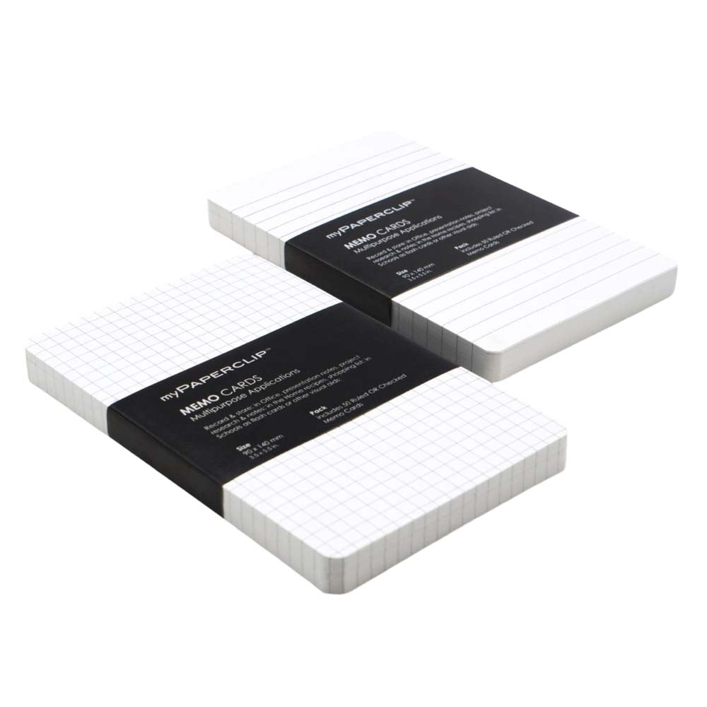 myPAPERCLIP 150GSM Memo Cards (MC50S)