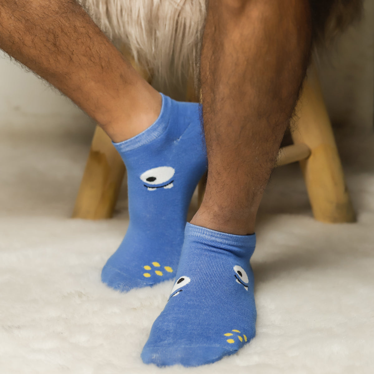 Thela Gaadi Low cut ankle sock - Comical Monsters