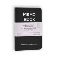 myPAPERCLIP Memo Book Centre Thread Notebook A6 (Pack of 3)