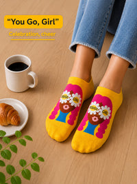 Thela Gaadi Low cut ankle sock - Girl Power Socks