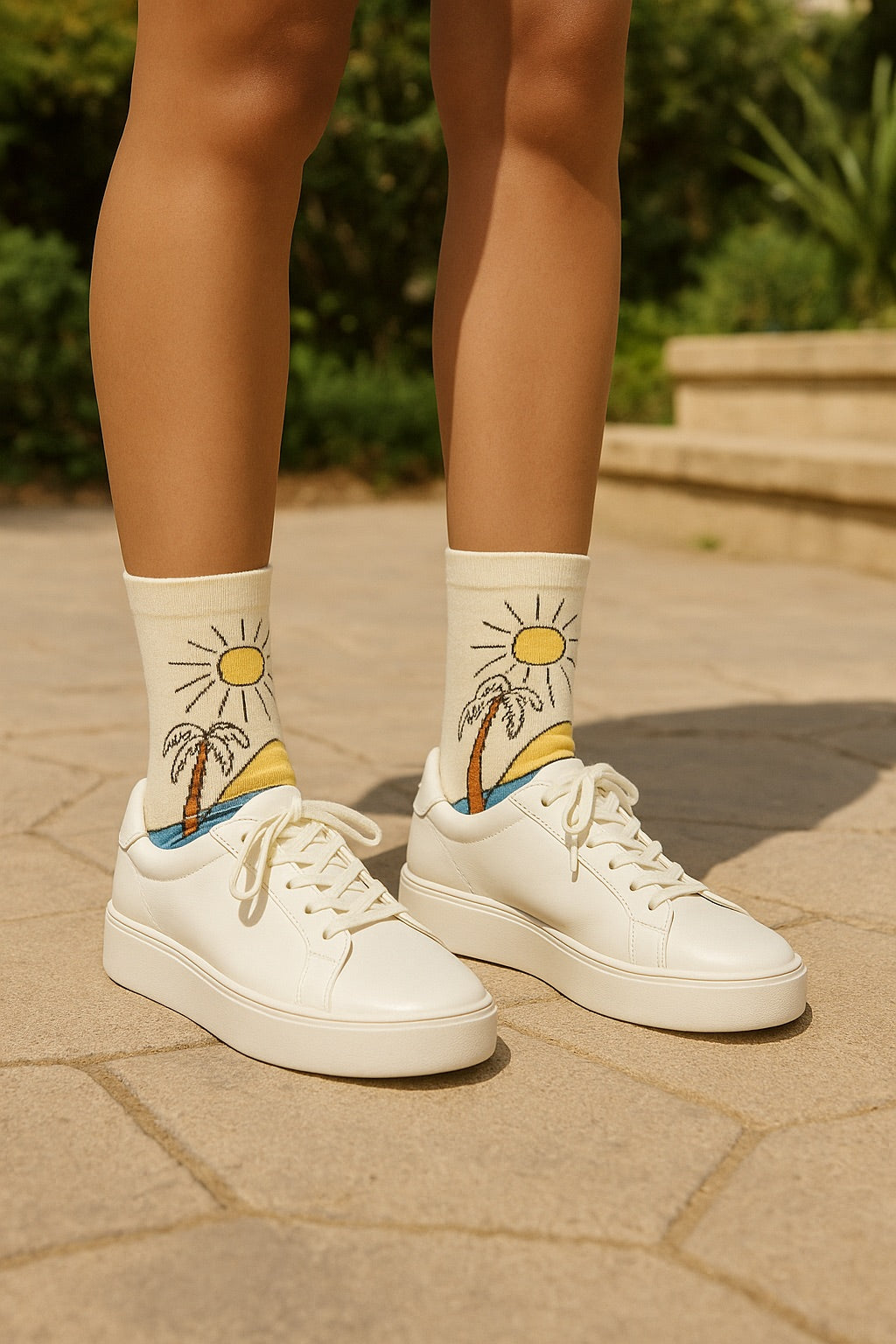 Thela Gaadi Ankle sock - Nature Bloom