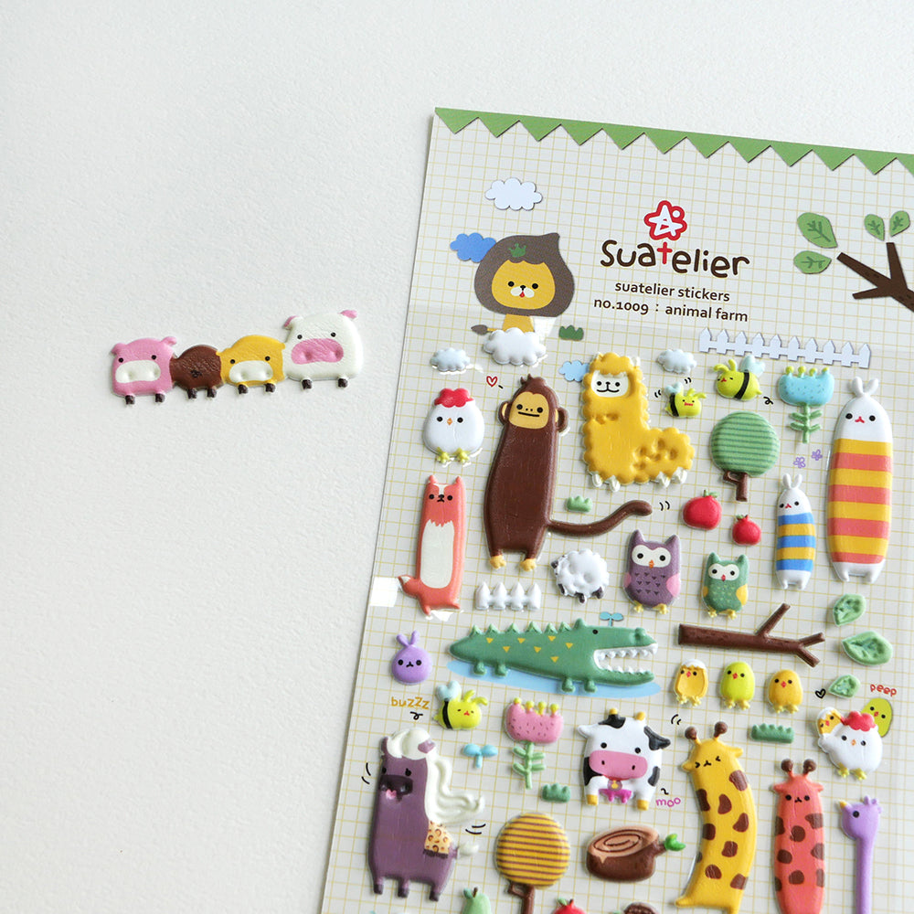 Suatelier Daily Deco Stickers - Animals