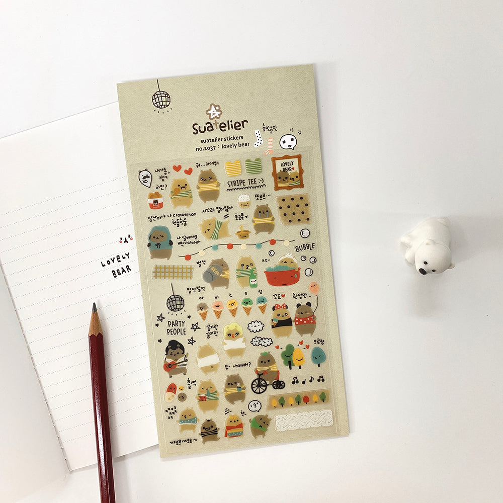 Suatelier Daily Deco Stickers - Animals