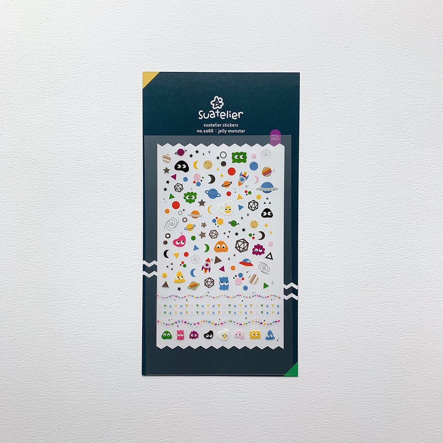 Suatelier Daily Deco Stickers - Animals - 1068 jelly monster