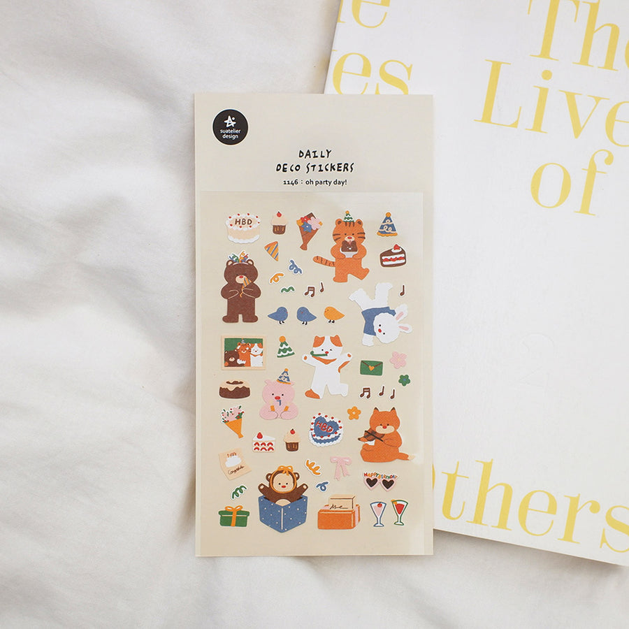 Suatelier Daily Deco Stickers - Lifestyle - 1146 oh party day!
