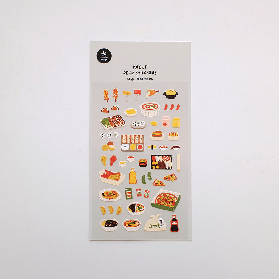 Suatelier Daily Deco Stickers - Food - 1149 food trip #6