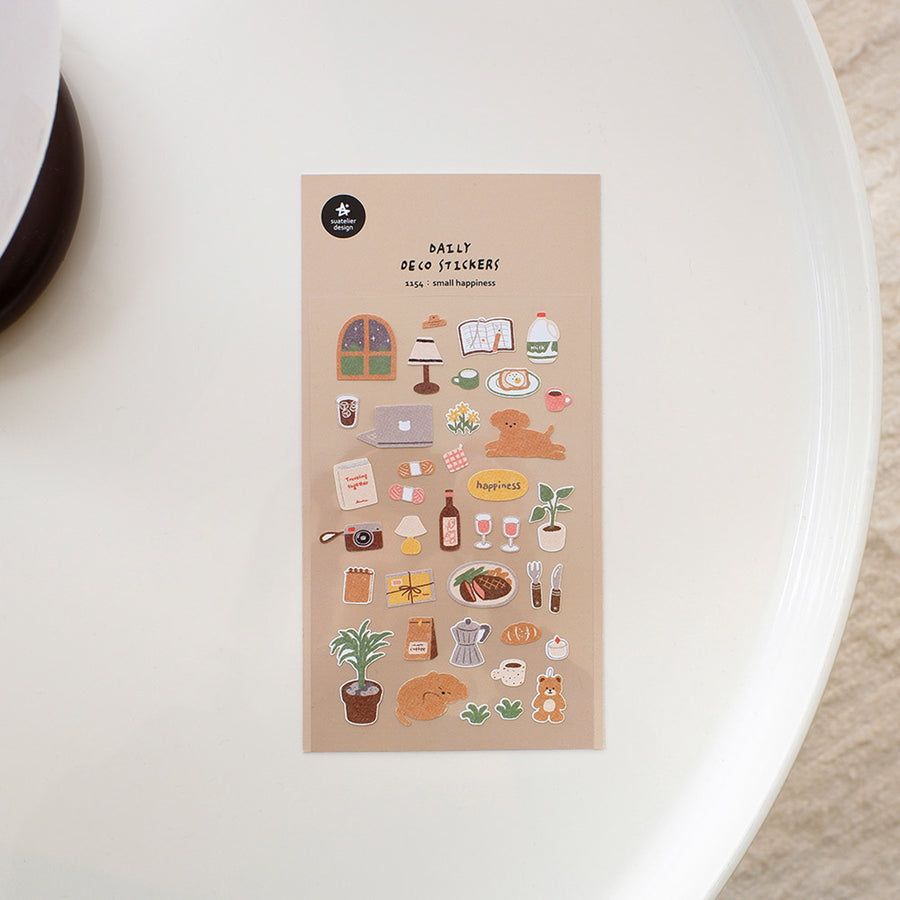 Suatelier Daily Deco Stickers - Lifestyle - 1154 small happiness