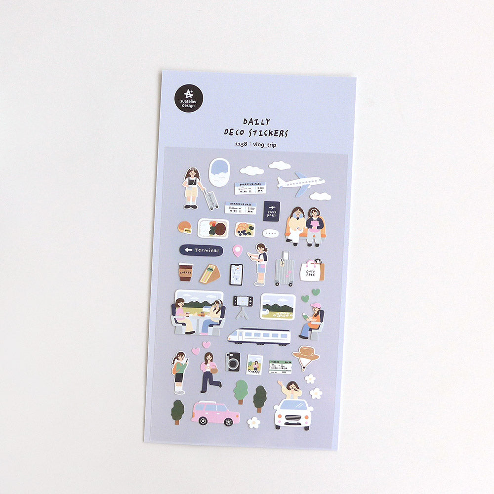 Suatelier Daily Deco Stickers - Travel