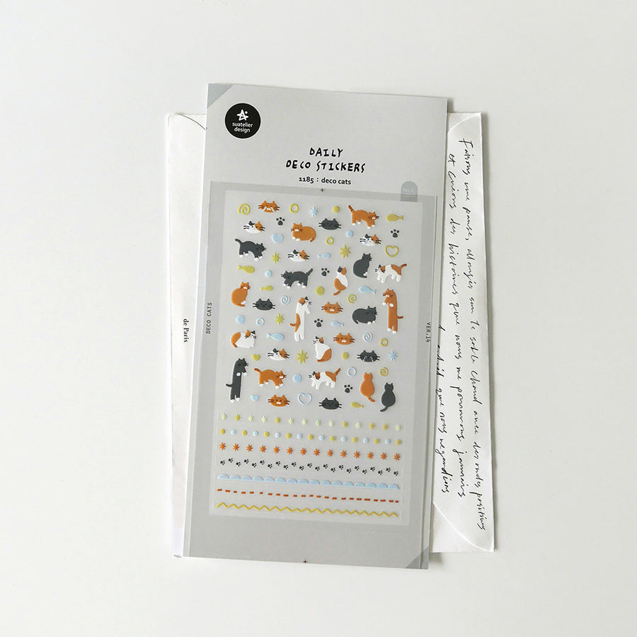 Suatelier Daily Deco Stickers - Animals - 1185 deco cats