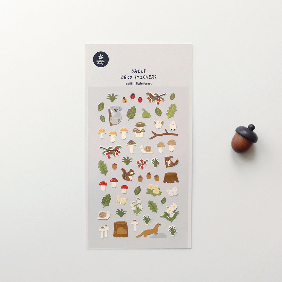 Suatelier Daily Deco Stickers - Animals - 1188 little forest