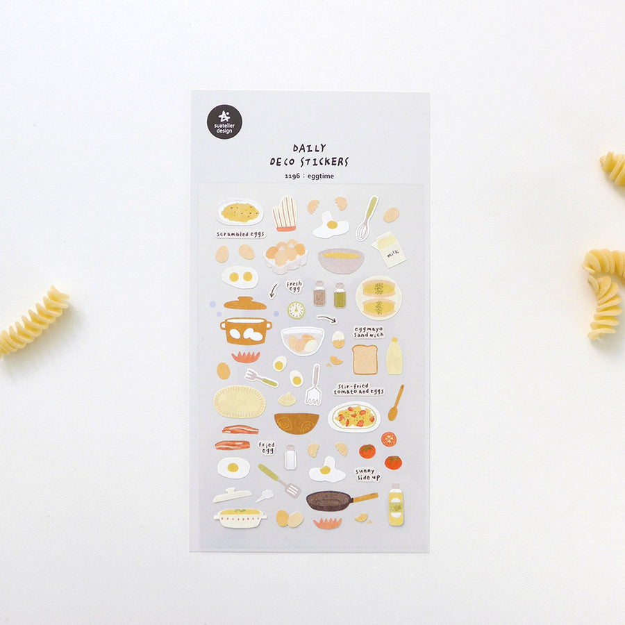 Suatelier Daily Deco Stickers - Food - 1196 eggtime