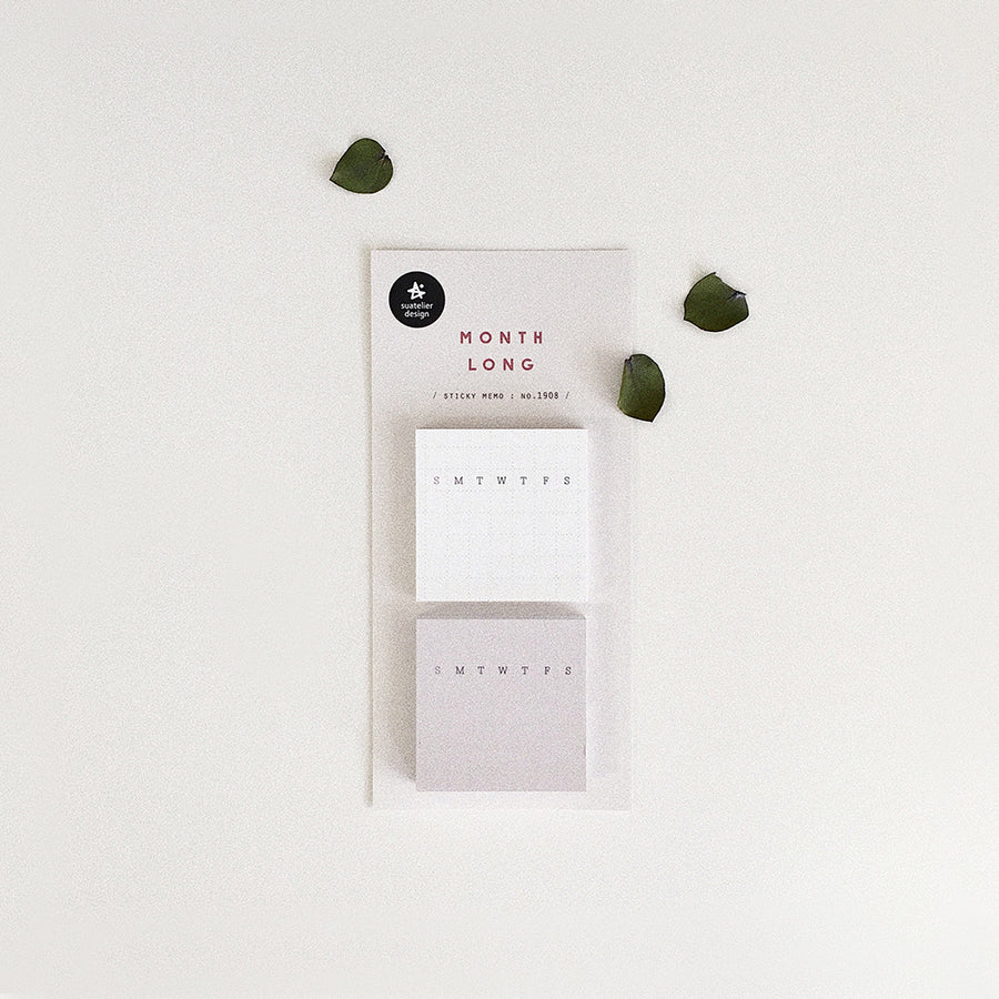 Suatelier Stationery - Sticky Memo - Monthly