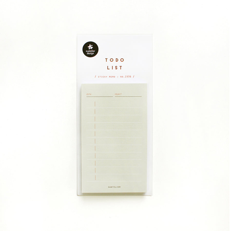 Suatelier Stationery - Sticky Memo - Daily - 1936 to do list