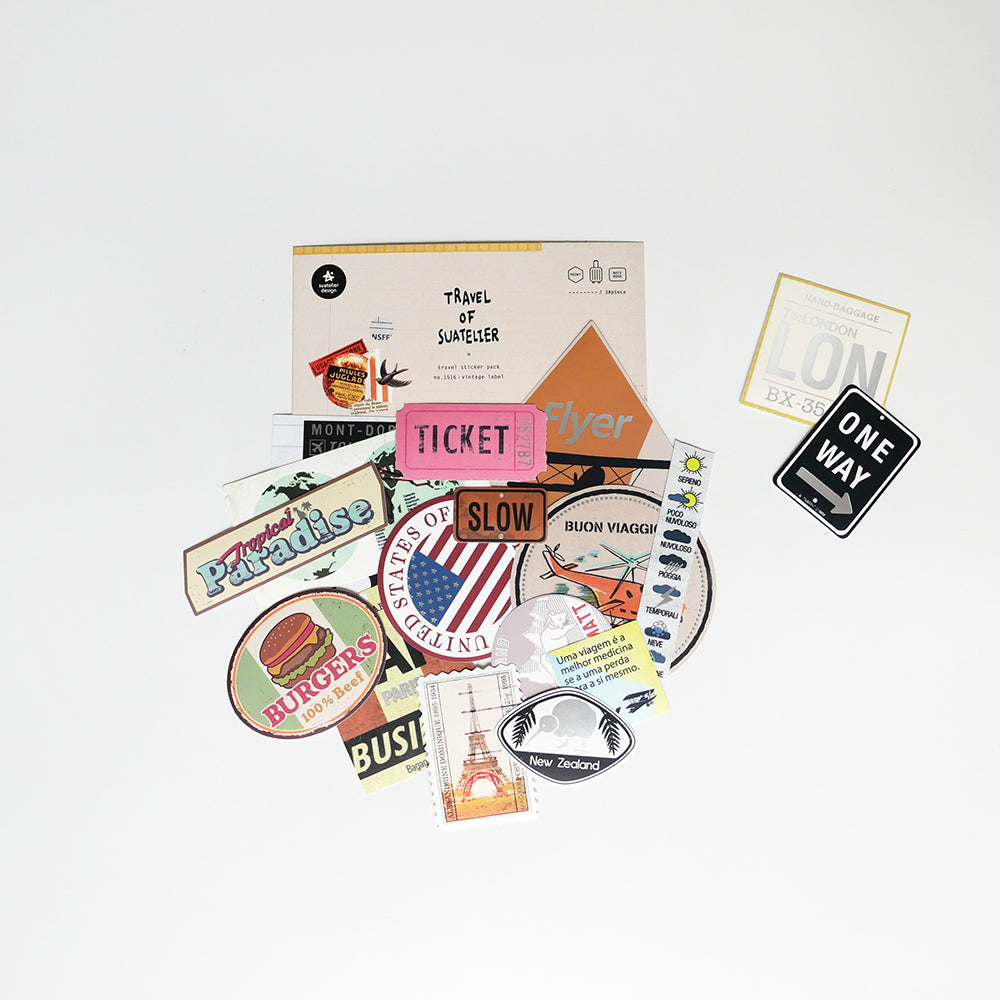 Suatelier Travel Sticker - Lifestyle - 1516 Vintage label