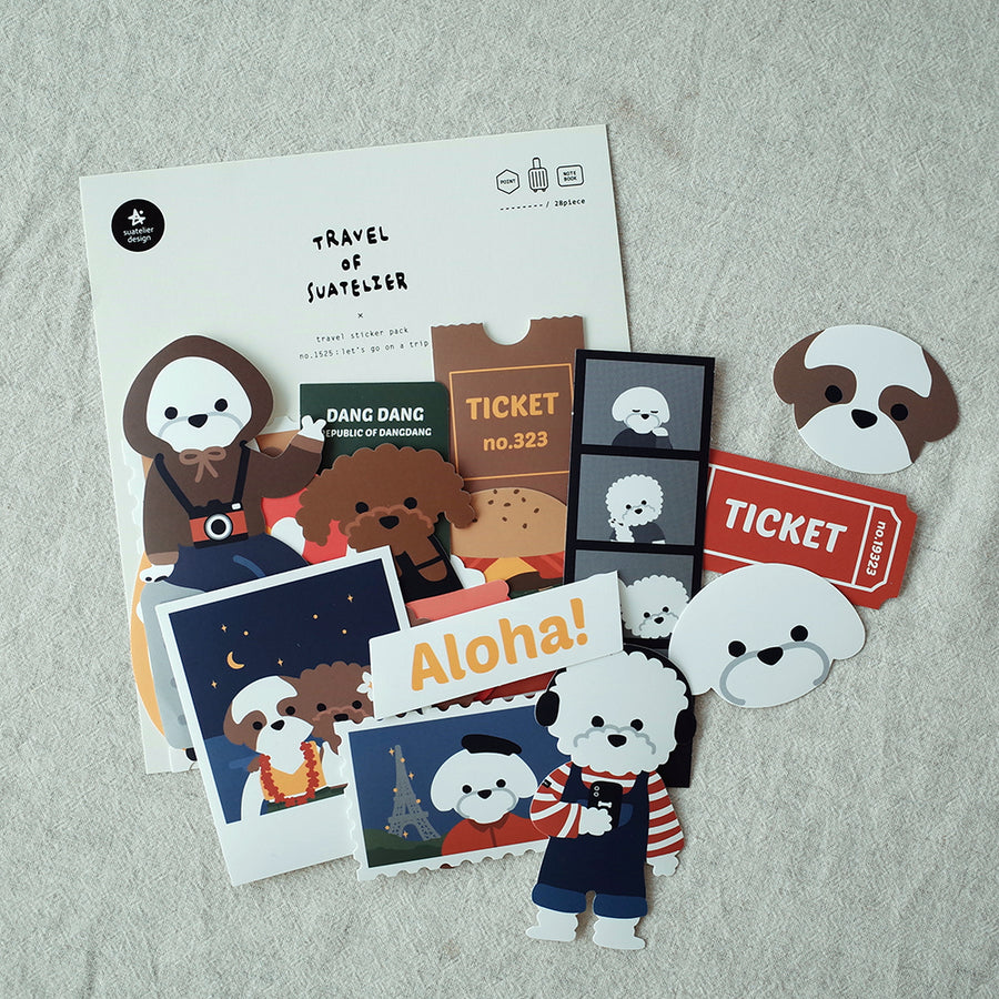 Suatelier Travel Sticker - Travel - 1525 let's go on a trip