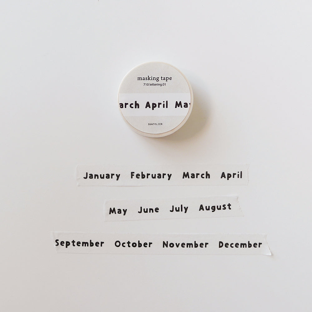 Suatelier Washi Tape - Lettering