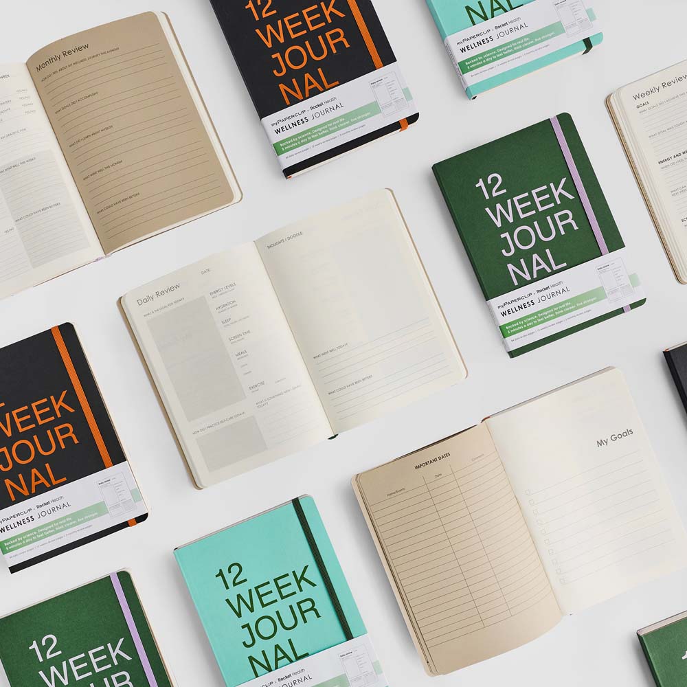myPAPERCLIP 12 Week Wellness Journal