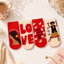 Thela Gaadi Low cut ankle sock - Bold and Beautiful