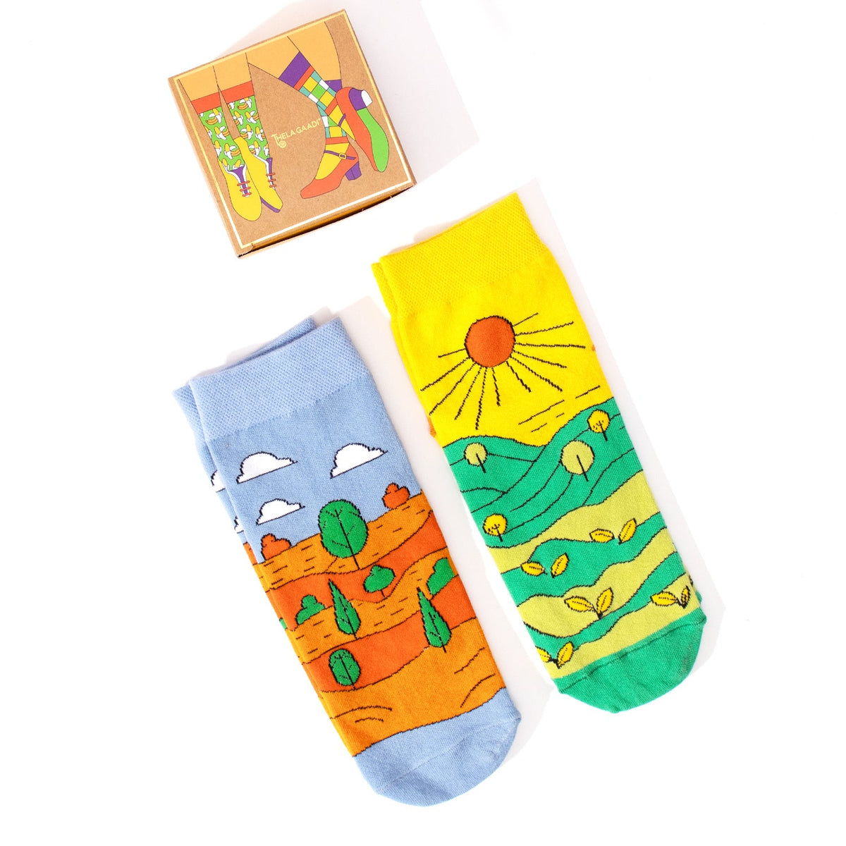 Thela Gaadi Ankle sock - Nature Green Socks